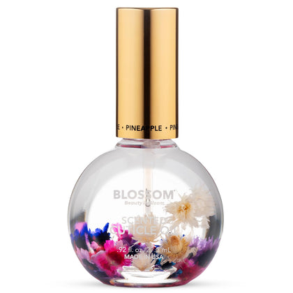 Blossom Cuticle Oil front view with real flowers