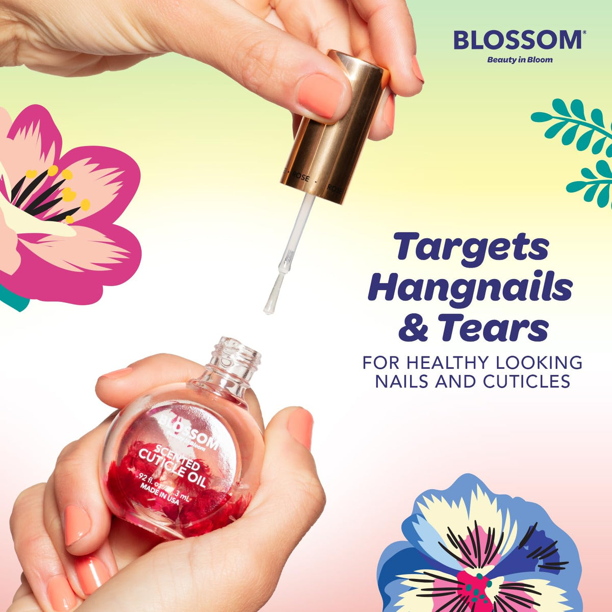 Blossom Cuticle Oil in a lifestyle setting