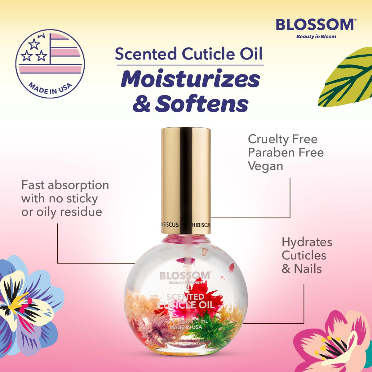 Blossom Cuticle Oil lifestyle scene on vanity