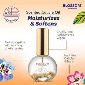 Blossom Cuticle Oil lifestyle scene with flowers