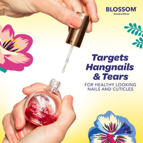 Blossom Cuticle Oil packaging with floral design