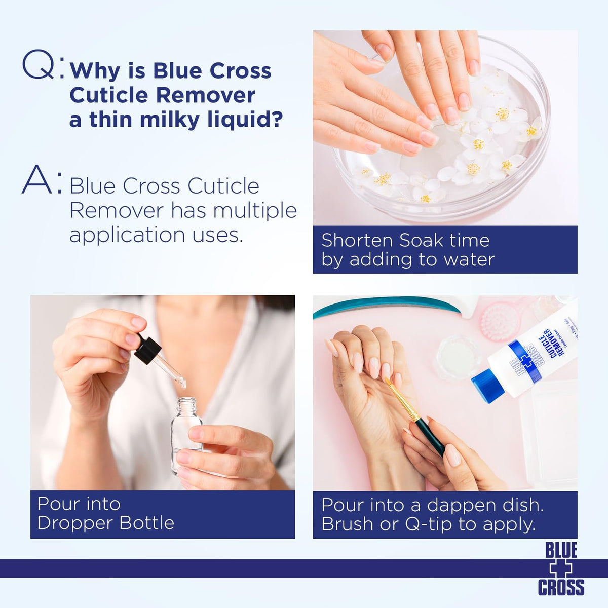 Blue Cross Cuticle Remover 16 oz with packaging