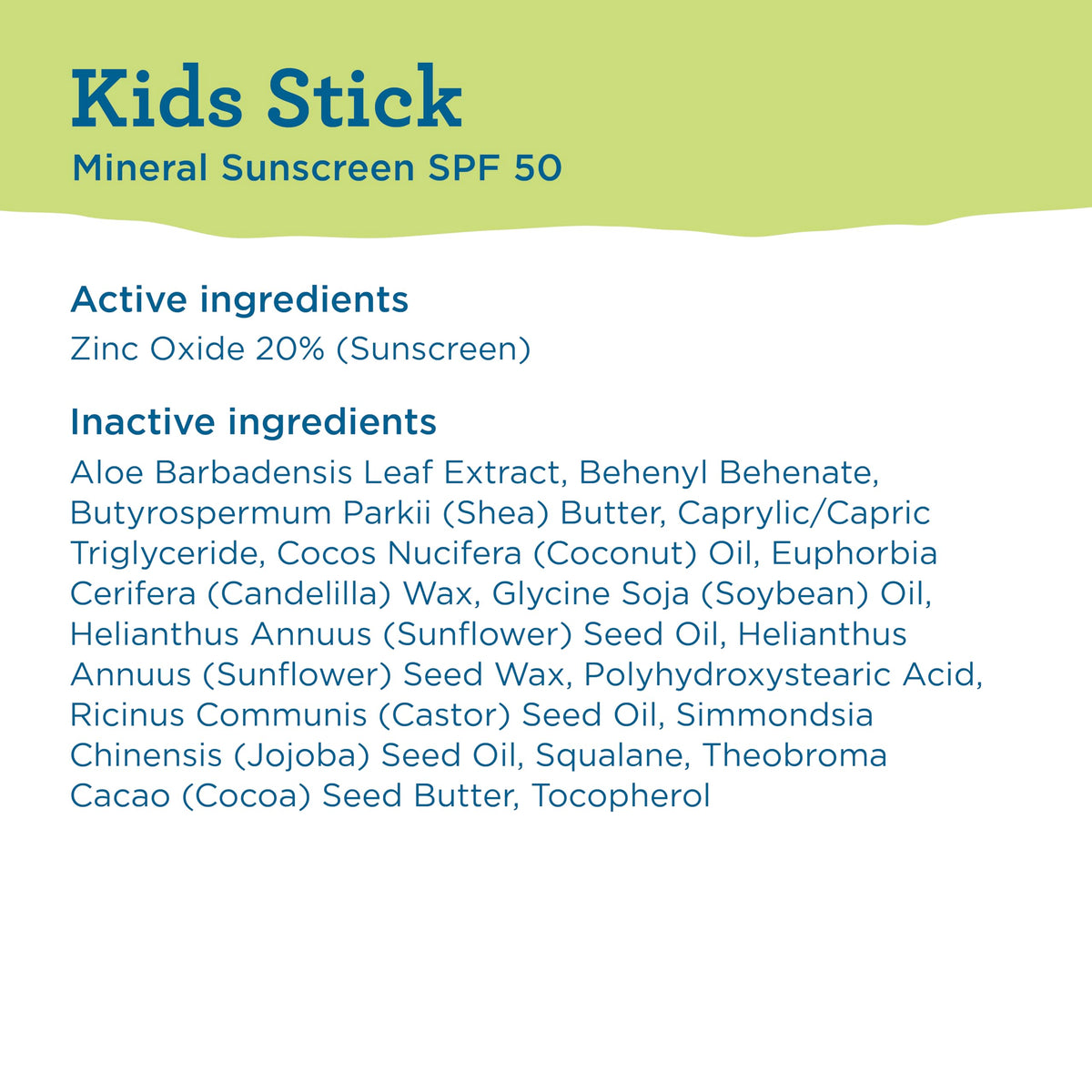 BLUE LIZARD Kids Mineral Sunscreen Stick SPF 50 being applied to a child's face