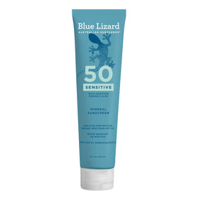 BLUE LIZARD Sensitive Mineral SPF 50 Sunscreen Lotion 180g front view