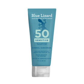 BLUE LIZARD Sensitive Mineral Sunscreen SPF 50 3 oz tube front view