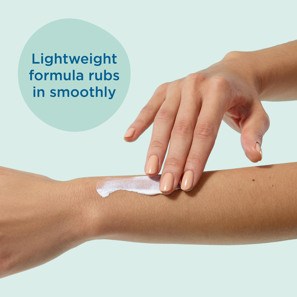 BLUE LIZARD Sensitive Mineral Sunscreen SPF 50 being applied to skin