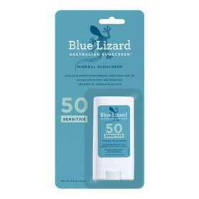 BLUE LIZARD Sensitive Mineral Sunscreen Stick SPF 50 front view