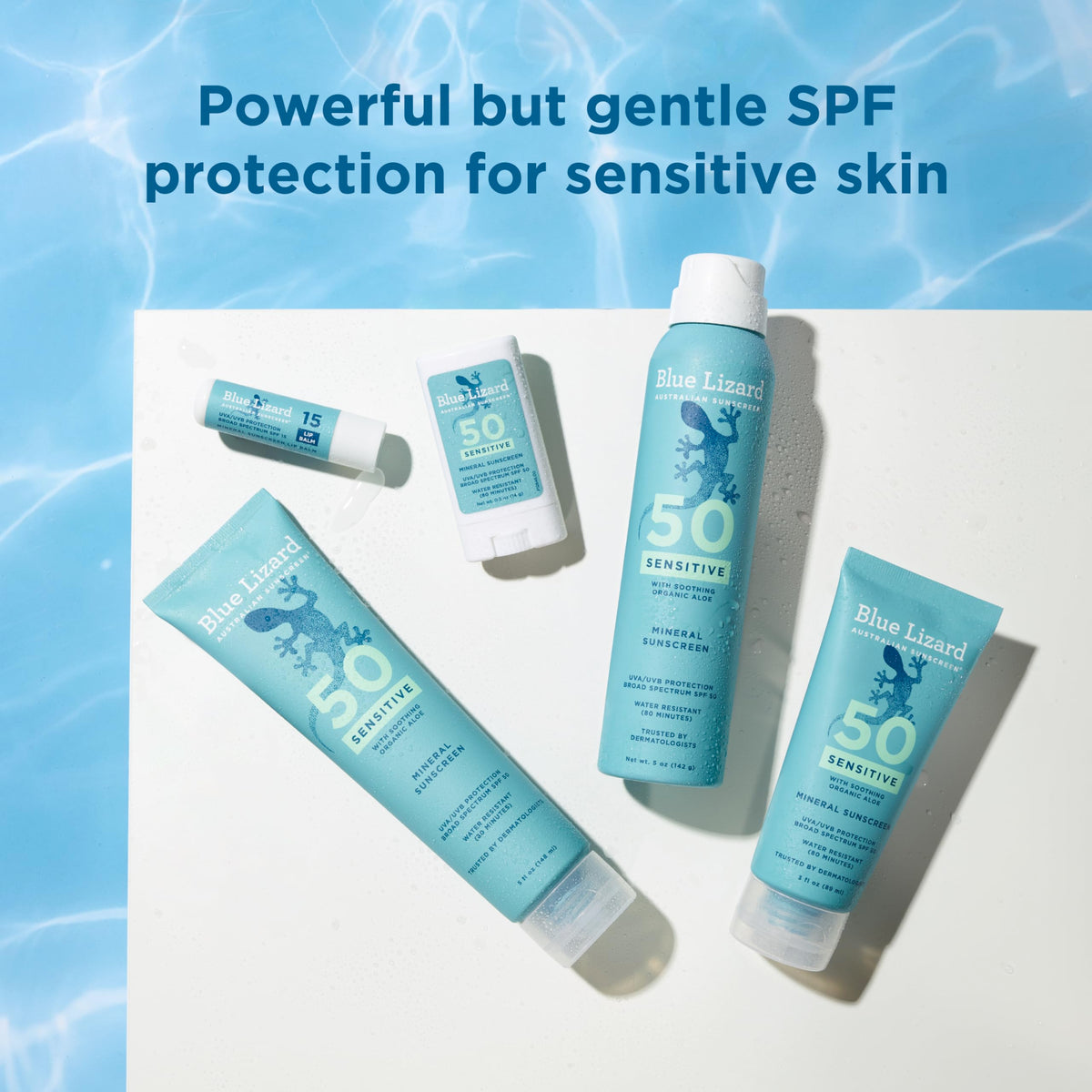 BLUE LIZARD Sensitive Mineral Sunscreen Stick SPF 50 in hand
