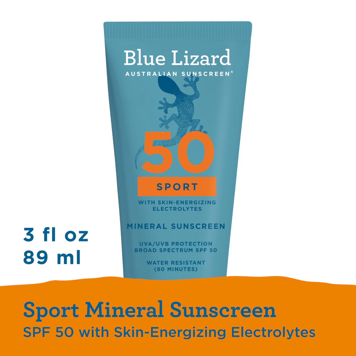 BLUE LIZARD Sport Mineral SPF 50 Lotion packaging