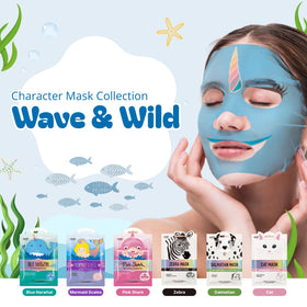 Blue Narwhal Mask from Epielle with marine collagen details
