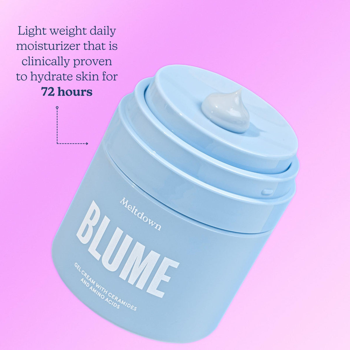 Blume Meltdown Gel Face Moisturizer ingredients list