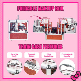 Blush compact included in Hello Kitty Makeup Train Case