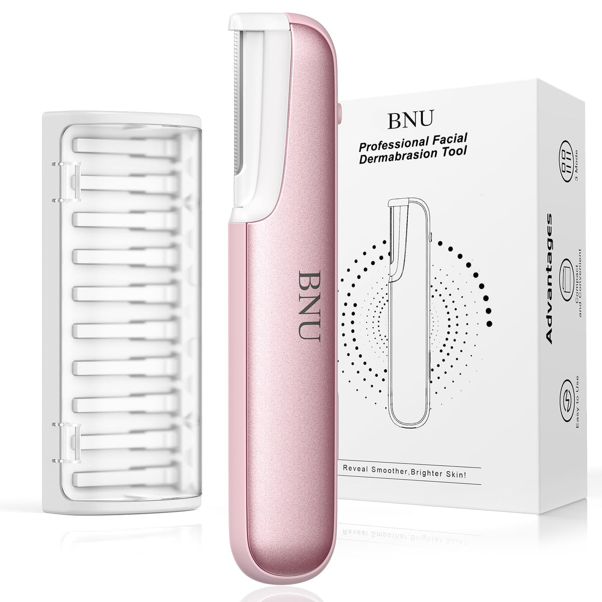 BNU Dermaplane Razor for Women in pink front view