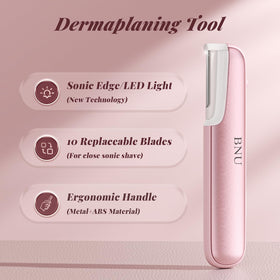 BNU Dermaplane Razor showing LED light feature