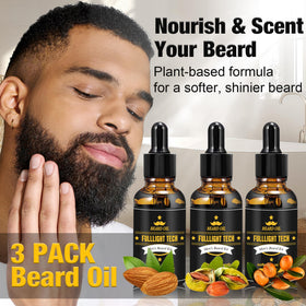 Boar bristle brush and comb for beard grooming