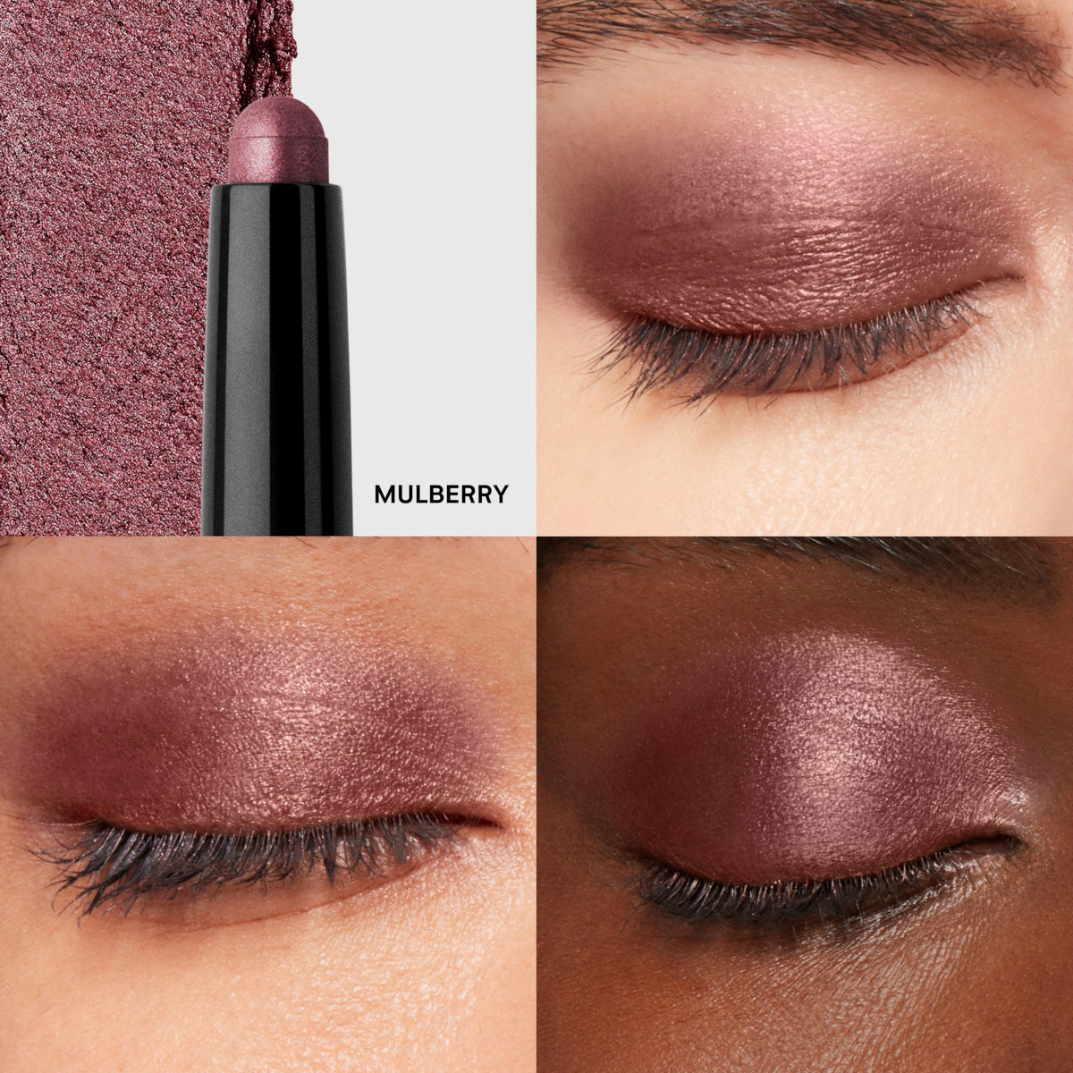 Bobbi Brown Long-Wear Cream Shadow Stick showing matte and shimmer finishes