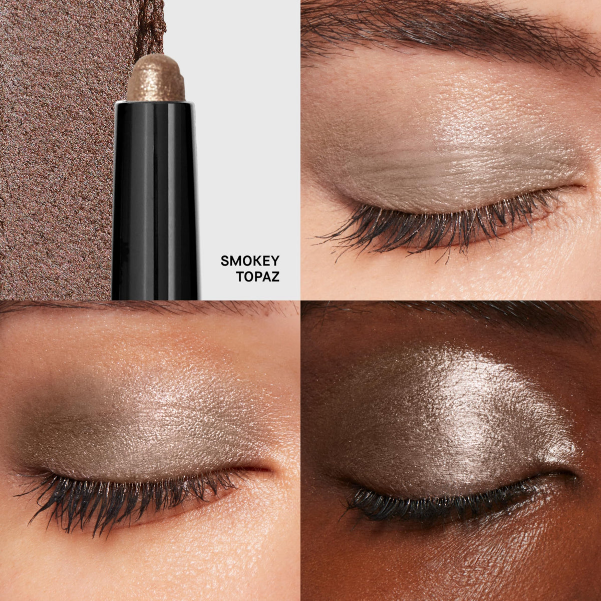 Bobbi Brown Long-Wear Cream Shadow Stick showing matte and shimmer finishes