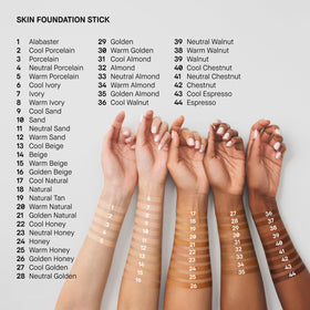 Bobbi Brown Skin Foundation Stick Warm Ivory W-026 application on model