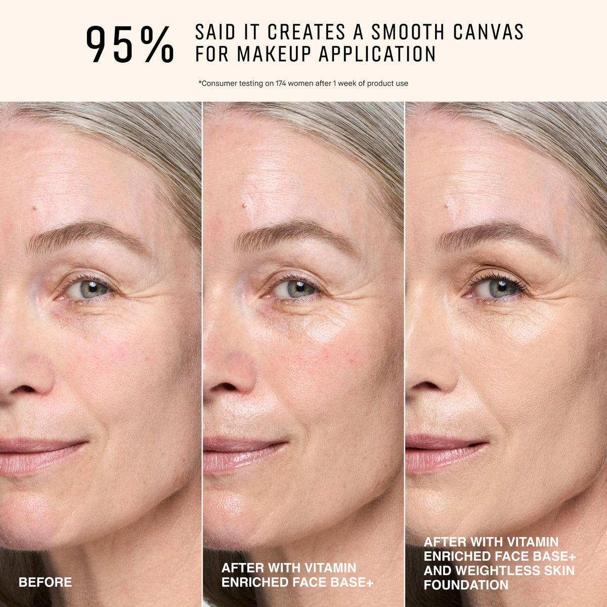 Bobbi Brown Vitamin Enriched Face Base+ application on skin