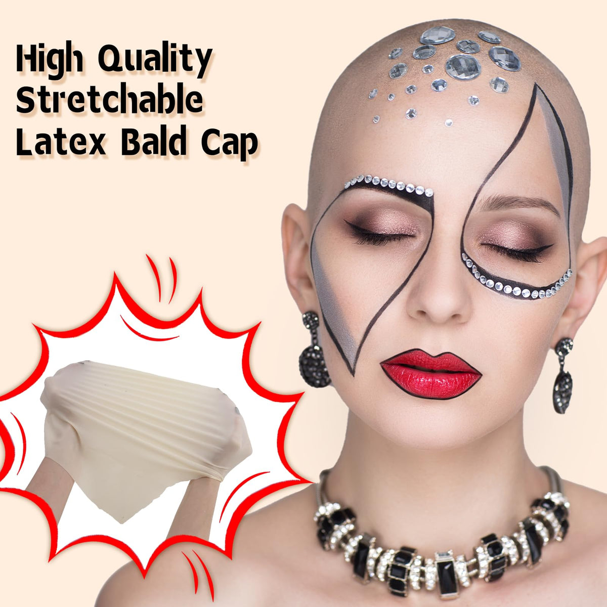 BOBISUKA liquid latex and sticky gum for bald cap application
