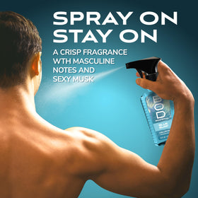Bod Man Blue Surf Body Spray 8 fl oz close-up of nozzle