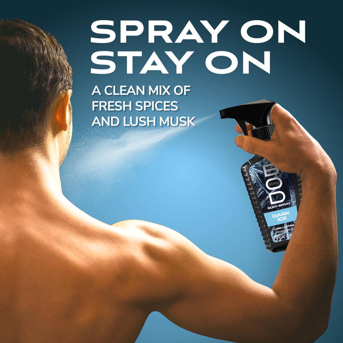 Bod Man Dark Ice Body Spray close-up of nozzle