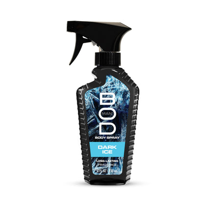 BOD man Dark Ice Fragrance Body Spray 8 fl oz front view
