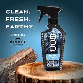 BOD man Dark Ice Fragrance Body Spray side view