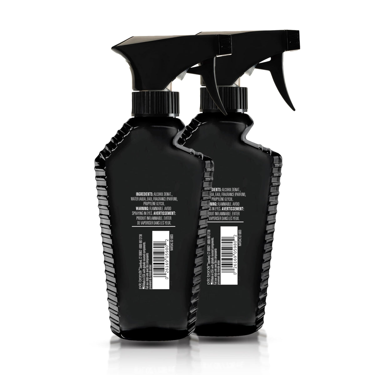 BOD man Fragrance Body Spray Black 8 fl oz back view