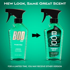 BOD man Fresh Guy Body Spray 8 fl oz back view