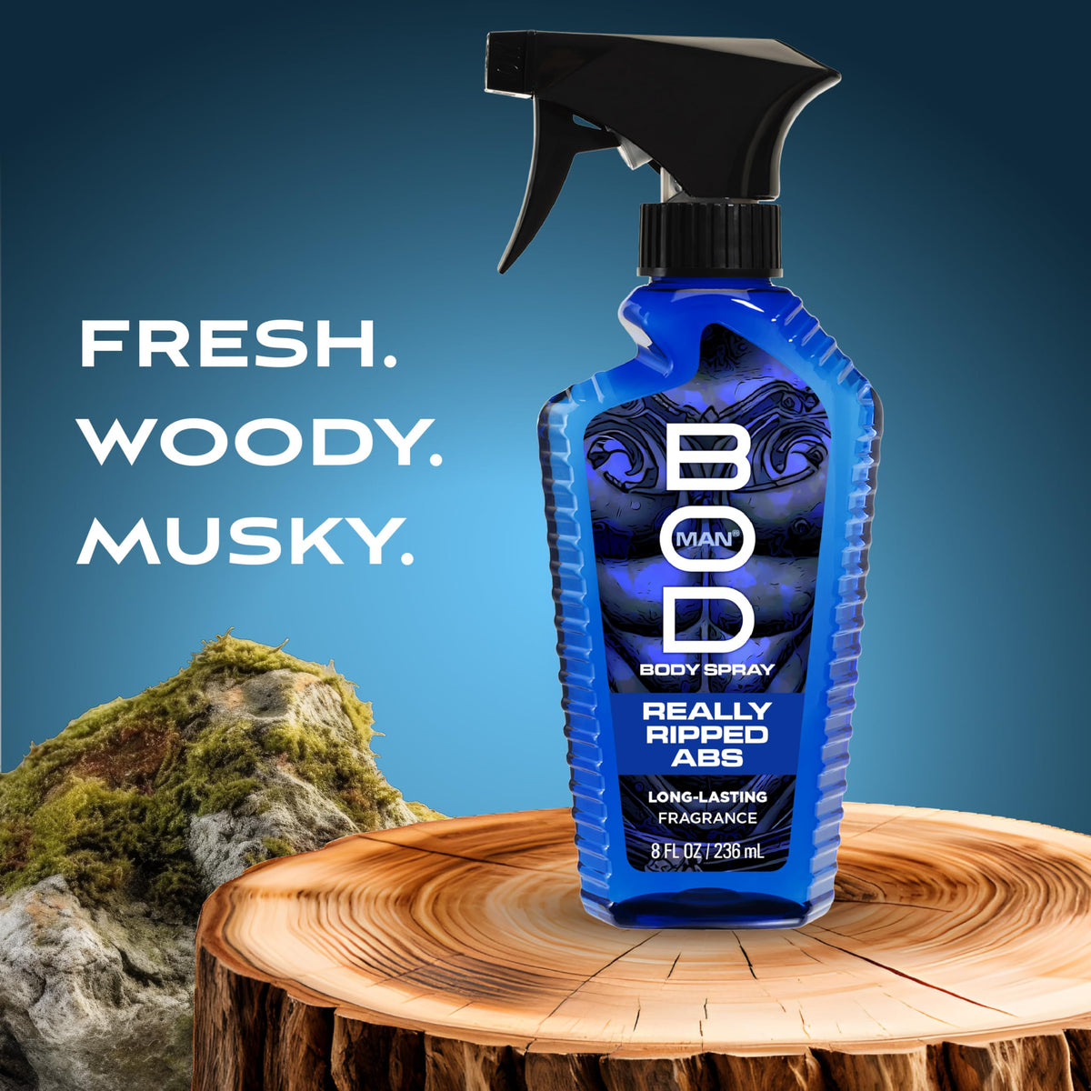 Bod Man Really Ripped Abs Fragrance Body Spray side view