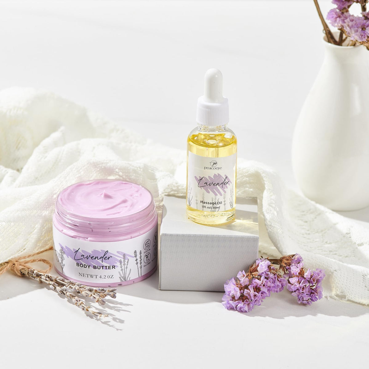 Body butter included in peacoeye Spa Bath Gift Basket