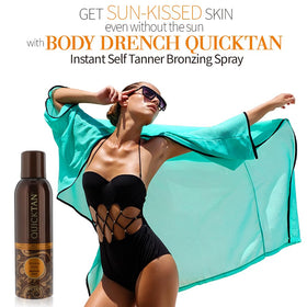 Body Drench QuickTan Instant Bronze Self Tanning Spray bottle side view