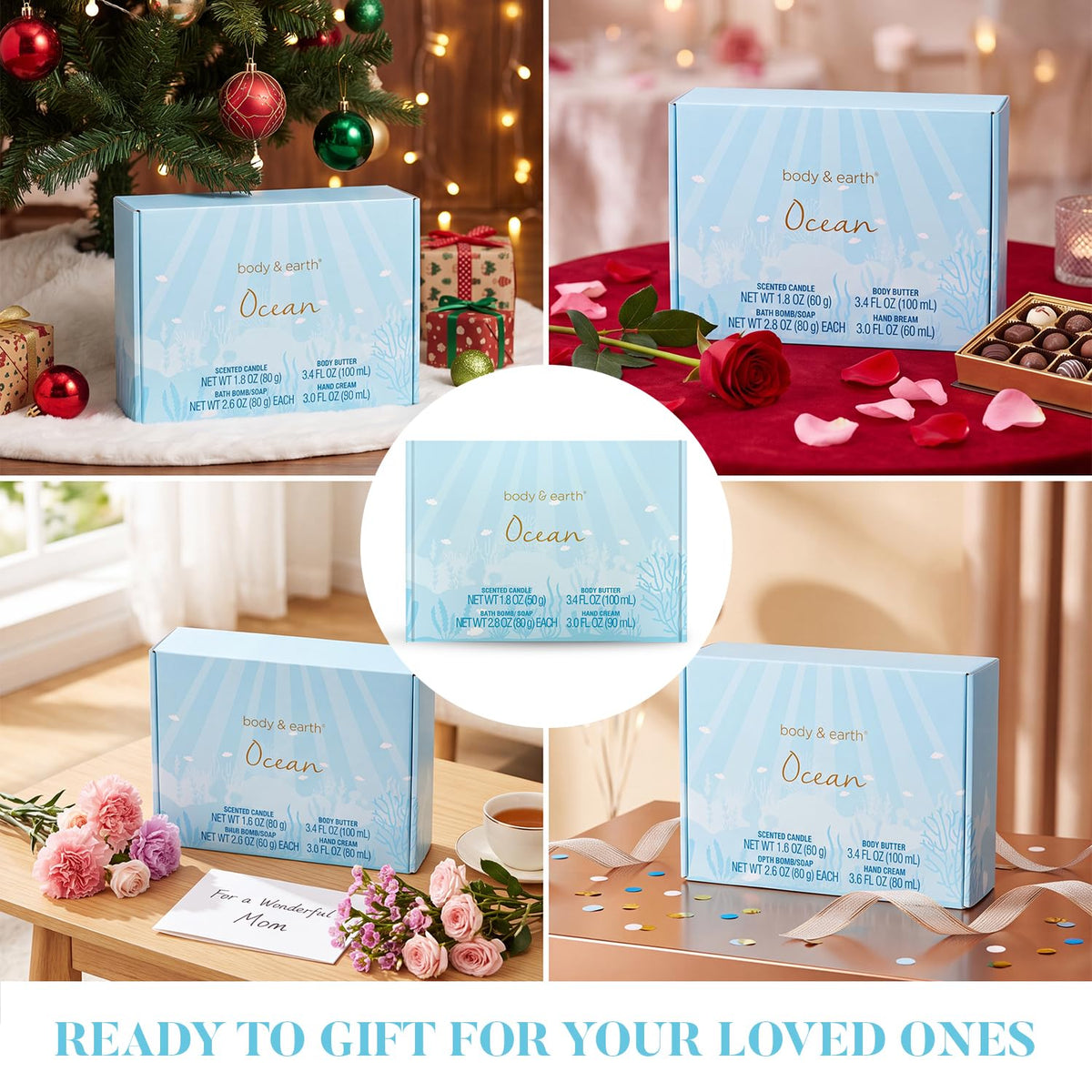 BODY & EARTH bath bomb from the spa gift set