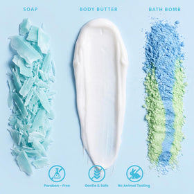 BODY & EARTH body butter in packaging from the spa gift set