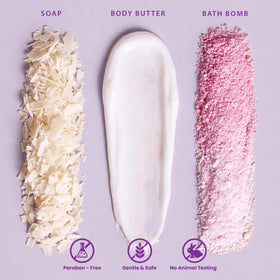BODY & EARTH body butter in spa gift set packaging
