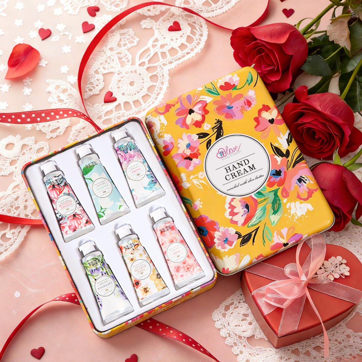 BODY & EARTH hand cream Cherry Blossom fragrance tube