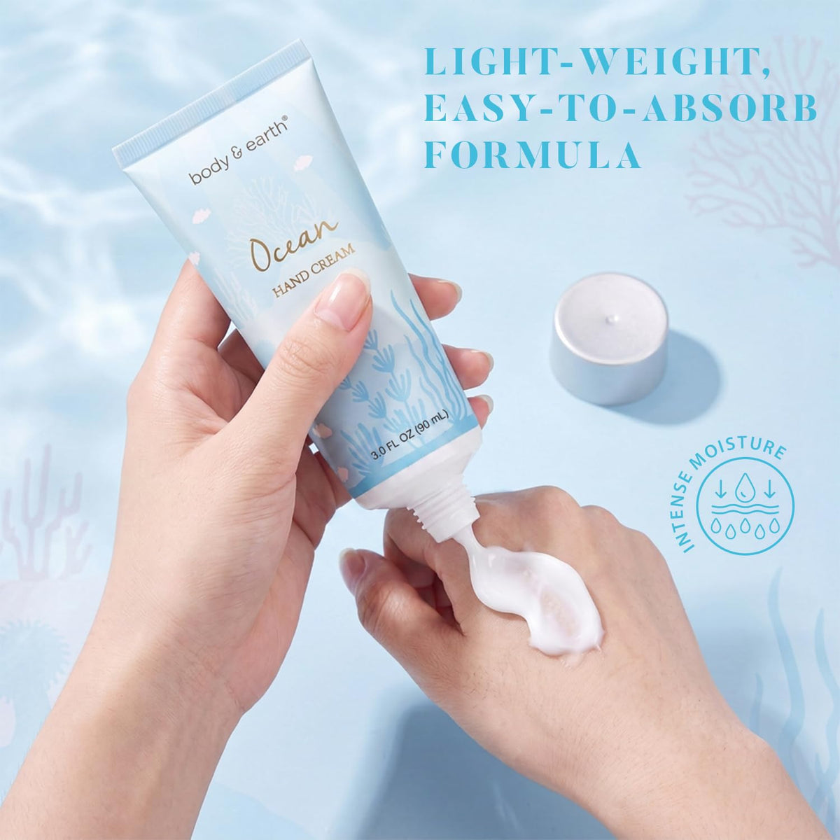BODY & EARTH hand cream tube from the spa gift set