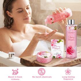 BODY & EARTH Self Care Kit with rose soap petals