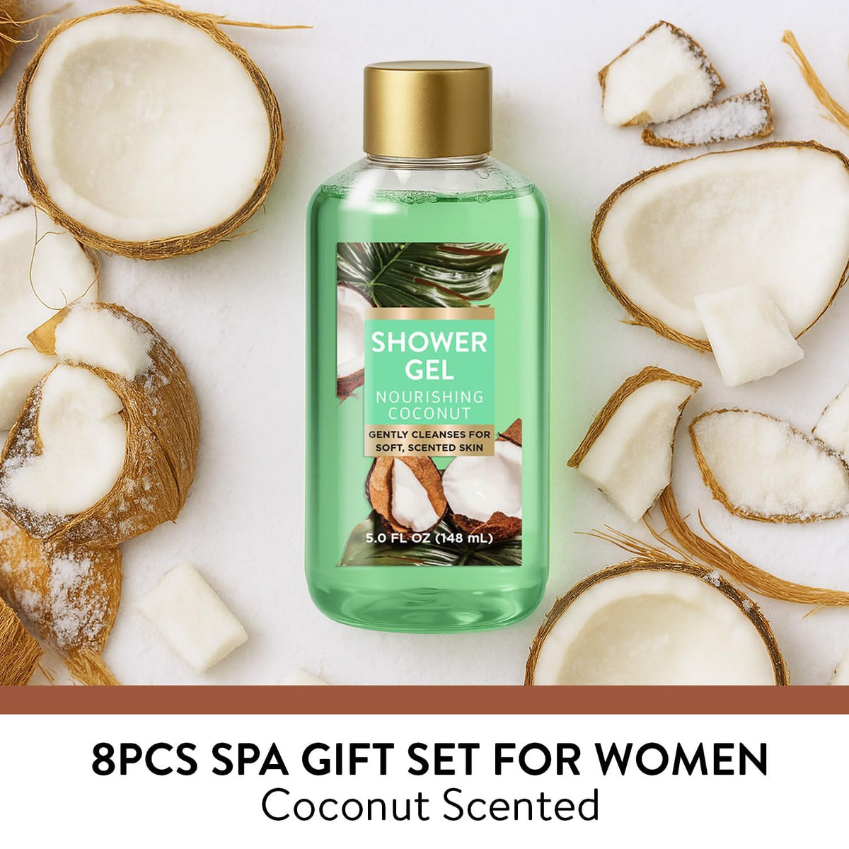 BODY & EARTH shower gel and body scrub from the set