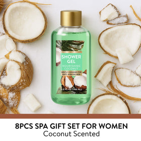 BODY & EARTH shower gel and body scrub from the set