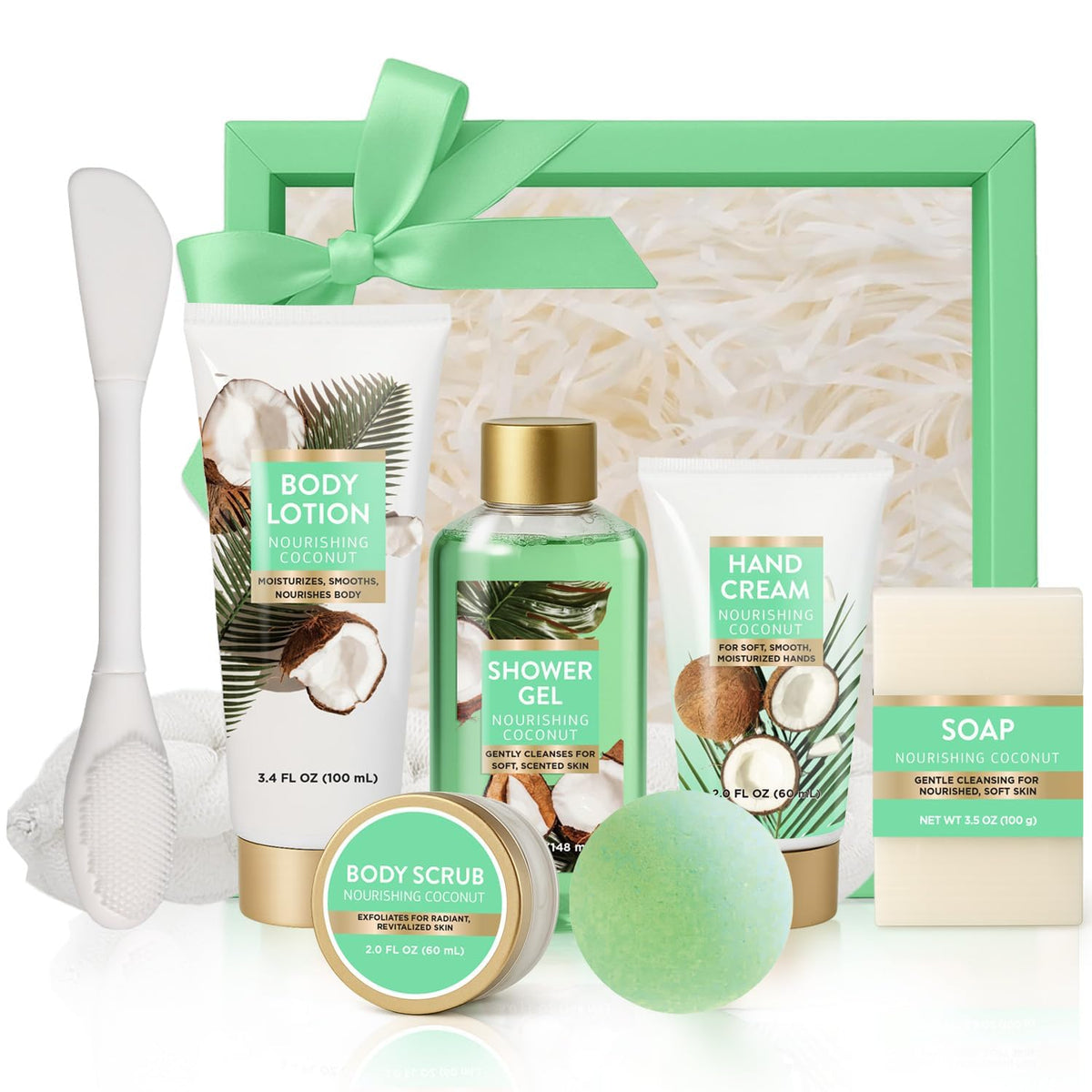 BODY & EARTH Spa Gift Set contents laid out