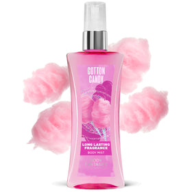 Body Fantasies Cotton Candy Body Spray lifestyle scene on vanity