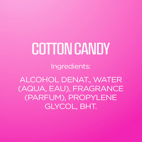 Body Fantasies Cotton Candy Body Spray two-pack display