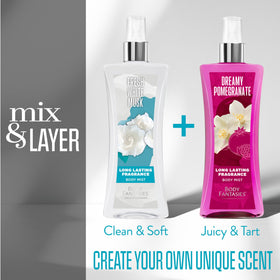 Body Fantasies Fresh White Musk Body Spray with soft musks ingredients