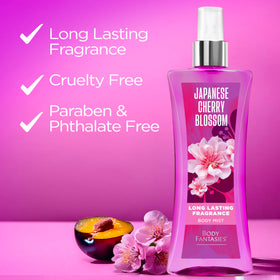 Body Fantasies Japanese Cherry Blossom Body Spray lifestyle shot
