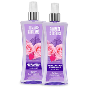 Body Fantasies Romance & Dreams Body Spray front view, 8 fl oz