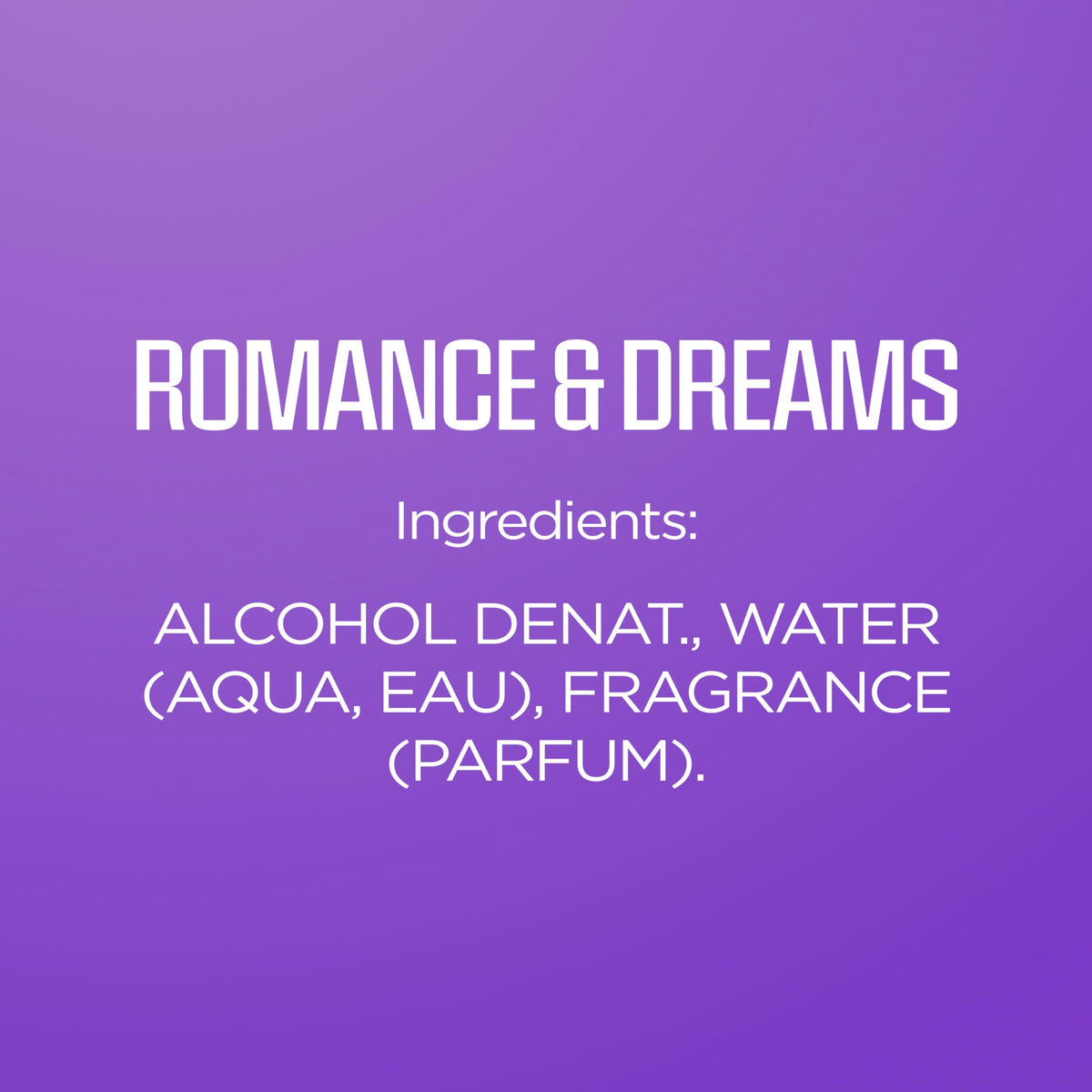 Body Fantasies Romance & Dreams Body Spray with travel accessories