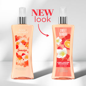 Body Fantasies Sweet Sunrise Body Spray back view 8 fl oz