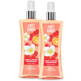Body Fantasies Sweet Sunrise Body Spray front view 8 fl oz